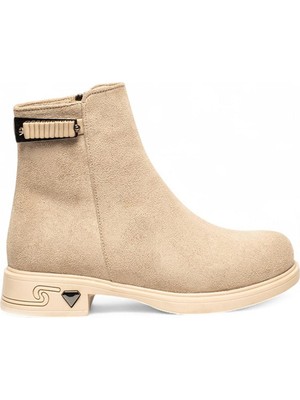 Celira Bej Içi Termal Astar Süet Kadın Bot NSB947