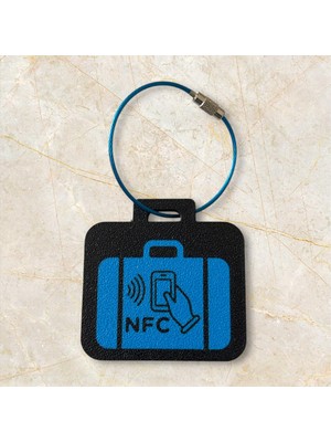 Motiva Akıllı Nfc Bavul Etiketi – Çelik Halka ile (Kırmızı, Mavi, Beyaz)