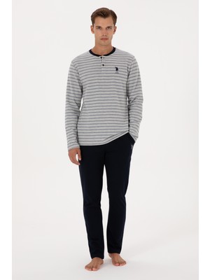 U.s. Polo Assn. Erkek Lacivert Pijama Takım 50318603-VR033