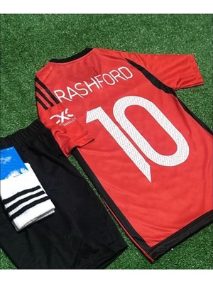 Legent Lady Manchester/unitedd 2023/24 Yeni Sezon Marcus Rashford Iç Saha Çocuk Forması 3'lü Set