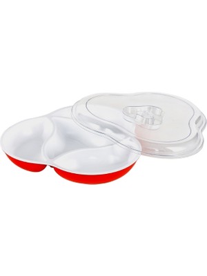 Layfhex Dört Bölmeli Kahvaltı Çerez Piknik Seti Dekoratif Kullanışlı Kahvaltılık Kutusu