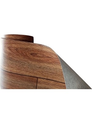 Ünal File Parke Desen Keçeli Muşamba Kahverengi Yoğun Trafik Zemin Muşambası Bütün Ölçüler