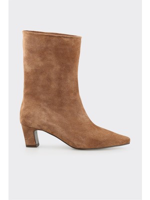 Elle Taba Deri Kadın Klasik Bot