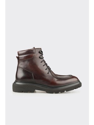 Elle Kahve Deri Erkek Günlük Bot