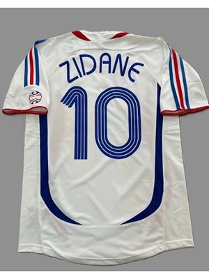 Legent Lady Fransa 98 Dünya Kupası Zinedine Zidane Deplasman Forması (BEYAZ)567824865724626