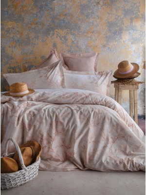 Apricitas Home Çift Kişilik Mila Teracotta Nevresim Takımı