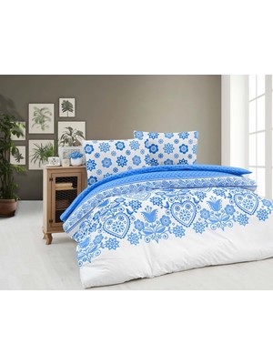 Cotton Collection Ranforce Çift Kişilik Nevresim Takımı Tulip