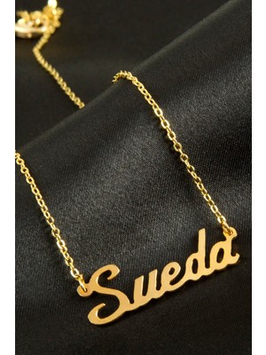 Zero Techmrt Sueda Isimli Kolye -Sarı