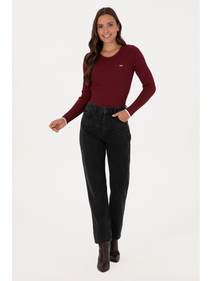 U.S. Polo Assn. Kadın Siyah Straight Fit Jean Pantolon 50310188-DN0027