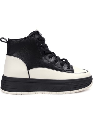 Zeytuk Siyah Casual Vegan Kadın Bot