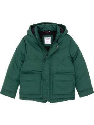 U.s. Polo Assn. Erkek Çocuk Koyu Yeşil Kaban 50312105-VR079