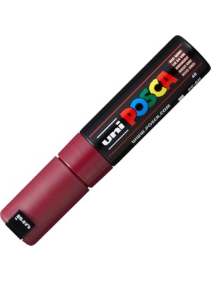 Uni-Ball Uniball Posca ( 8.0 ) Su Bazlı Poster Markörü Şarap Kırmızı