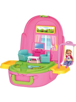 OMZ Mila'nın Oturma Odası Sırt Çantası Kız Erkek Çocuk Oyuncak Eğitici Oyuncaklar