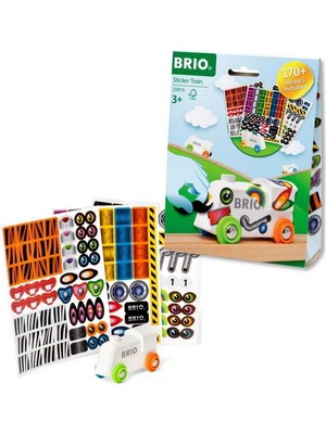 paraply Brio Sticker Yapıştırmalı Tren 33979 Kız Erkek Çocuk Oyuncak Eğitici Oyuncaklar