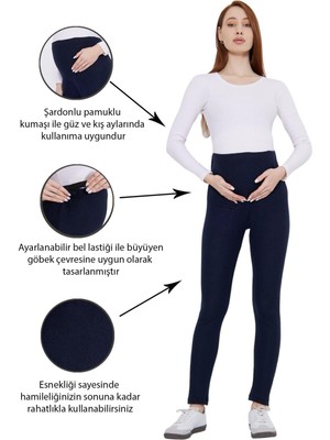 Luvmabelly - MYRA8045 - Hamile Şardonlu Kaşkorse Tayt