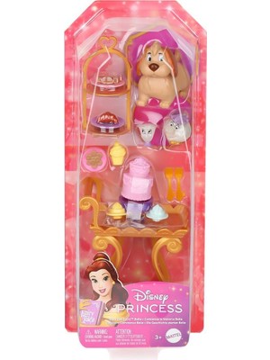 OMZ HYM34 Disney Prenses Belle ile Çay Saati Oyun Seti - Bebek Dahil Değildir. Kız Erkek Çocuk Oyuncak E