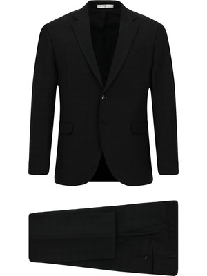 Kiğılı 7 Drop Slim Fit Dar Kesim Desenli Takım Elbise