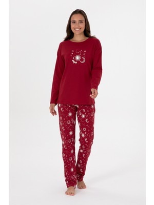 U.s. Polo Assn. Kadın Bordo Pijama Takım 50318919-VR014