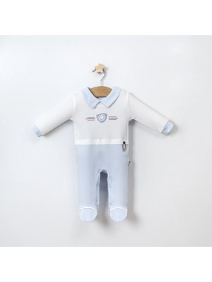 Lamato Baby Arma Nakışlı Gömlek Yakalı Bebe Erkek Tulum