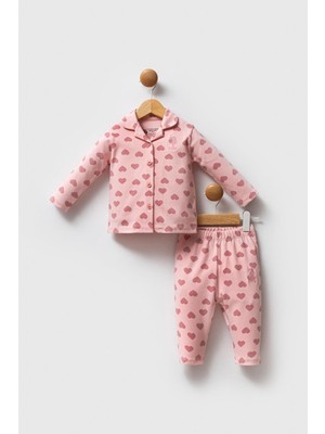 U.s. Polo Assn. Kız Bebek Gömlek Pijama Açık Pembe
