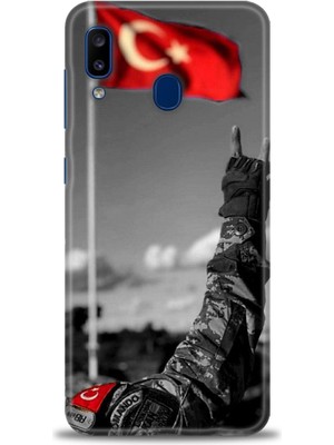 Samsung Galaxy A20 Hd Baskılı Kılıf + Seramik Tam Kaplayan Ekran Koruyucu 35