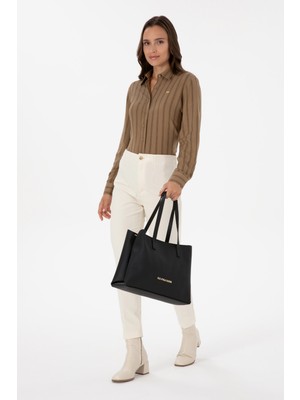 U.S. Polo Assn. Kadın Siyah Kol Çantası 50317822-VR046
