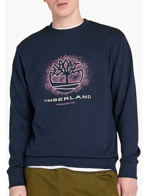 Timberland Front Seasonal Tree Logo Graphic Crewnec