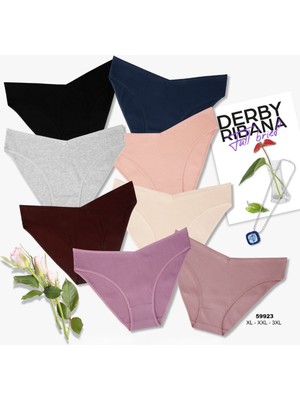 Intive Lingerie Kozabiat Dominant 10'lu Pamuklu Kenarları Ipli Ekonomik Günlük Büyük Beden Külot (Xl-3xl)