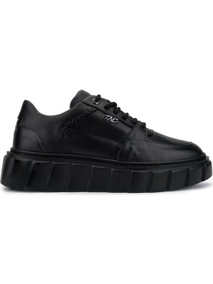Tamer Tanca Erkek Hakiki Deri Siyah Deri Sneakers & Spor Ayakkabı 352 23023 Erk Ayk SK25-26 Sıyah Dr