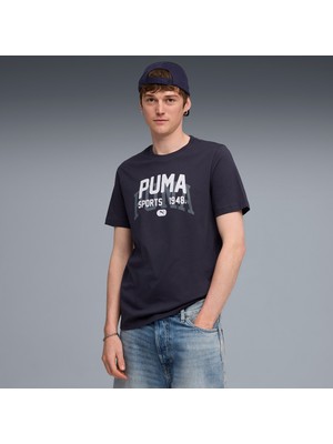 Puma Graphic Varsity Erkek Lacivert T-Shirt.16