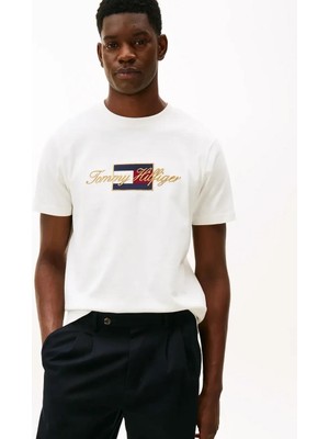 Tommy Hilfiger Icon Gold Tee Erkek T-Shirt MW0MW41500