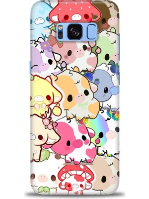 Samsung Galaxy S8 Plus Hd Baskılı Kılıf + Seramik Tam Kaplayan Ekran Koruyucu 491