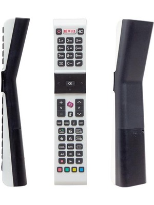 RCA49130 - – Sanyo - Jvc Netflix Tuşlu Beyaz Yazısız LCD LED Tv Kumanda