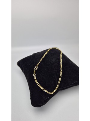 Altın Kesesi 14 Ayar Altın Figaro Bileklik Unisex 2 mm