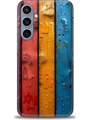 Samsung Galaxy S24 Hd Baskılı Kılıf + Seramik Tam Kaplayan Ekran Koruyucu 435