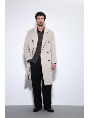 Antioch Bej Yün Karışımlı Kruvaze Erkek Kaban