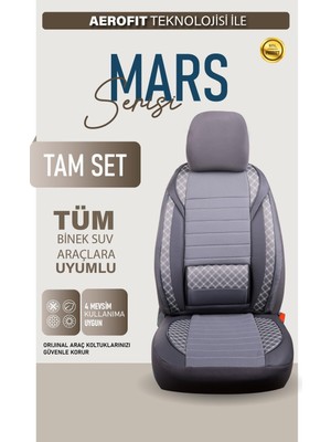 Mini Copper Contryman Uyumlu Lüx Bel Destekli Yarı Deri Oto Koltuk Kılıfı Füme Renk