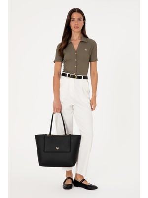 U.S. Polo Assn. Kadın Siyah Kol Çantası 50319201-VR046