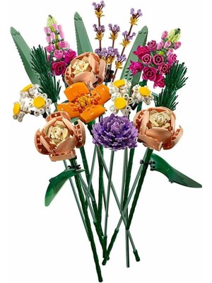 Amalfi LEGO Icons Çiçek Buketi 10280 Kız Erkek Çocuk Oyuncak Eğitici Oyuncaklar