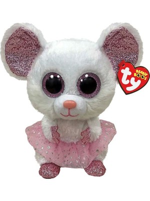 Amalfi Ty Beanie Boos Tütülü Peluş Fare Nina 24CM Kız Erkek Çocuk Oyuncak Eğitici Oyuncaklar