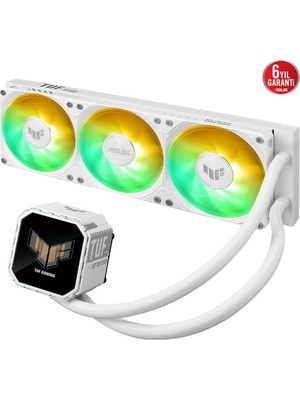 ASUS TUF Gaming LC III 360 ARGB LCD White Edition İşlemci Hepsi dahil sıvı soğutma 12 cm Beyaz