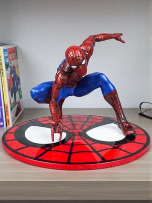 Elifeshop Marvel Avengers Yenilmezler Spiderman Özel Stantlı Oyuncak Figür Karakter Masaüstü Biblo Hediye Seti