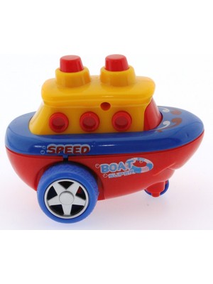 Amalfi Sürtmeli Kırılmaz Kırmızı Hızlı Gemi Kız Erkek Çocuk Oyuncak Eğitici Oyuncaklar