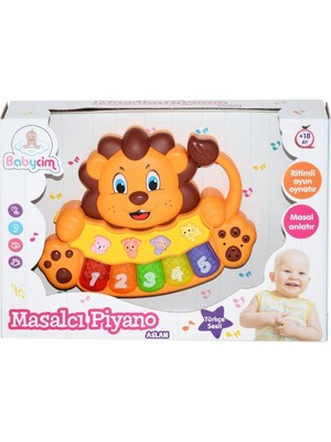 Amalfi 855-33A-24 Aslan Masalcı Piano Kız Erkek Çocuk Oyuncak Eğitici Oyuncaklar