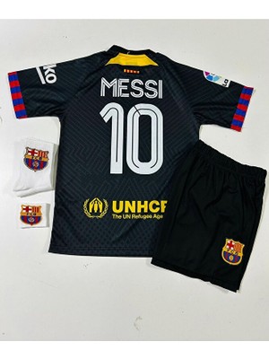 Legent Lady B.a.r.c.e.l.o.n.a 2024/25 Yeni Sezon Lionel Messi Konsept Çocuk Forması 4'lü Set (Armalı)