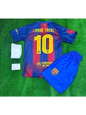 Legent Lady 2026 Barcelona Lamine Yamal Yeni Sezon Iç Saha Çocuk Forması 4'lü Set