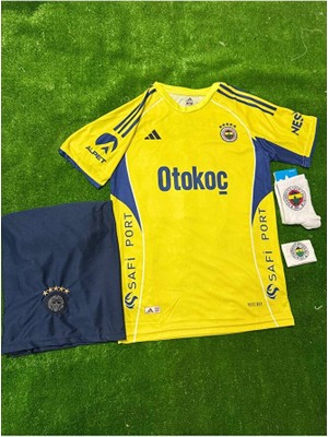 Legent Lady 2026/.FENERBÃHÇE Isimsiz Deplasman Sarı Yeni Sezon Çocuk Forması 4'lü Set