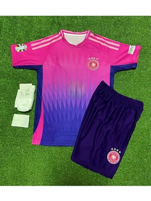 Legent Lady Almanya 2024-25 Isimsiz Deplasman Pembe Çocuk Forması 4'lü Set