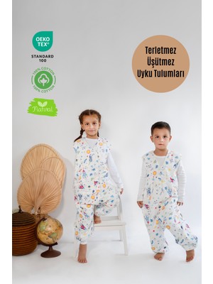 Las Vivas Kids Kışlık Çocuk Uyku Tulumu 1 Tog Organik Pamuklu Kolsuz  Pazen