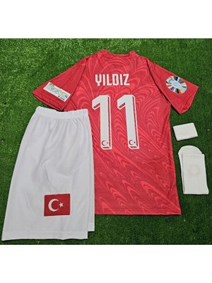 Legent Lady Türkiye Yeni Sezon 2026 #11 Kenan Yıldız Kırmızı Çocuk Forması 4 Lü Set